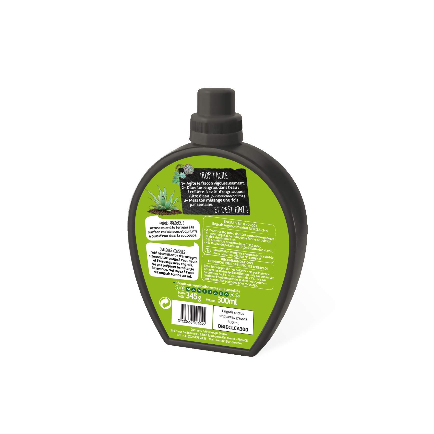 or-brun-or-activ-engrais-cactus-plantes-grasses-300-ml image 2