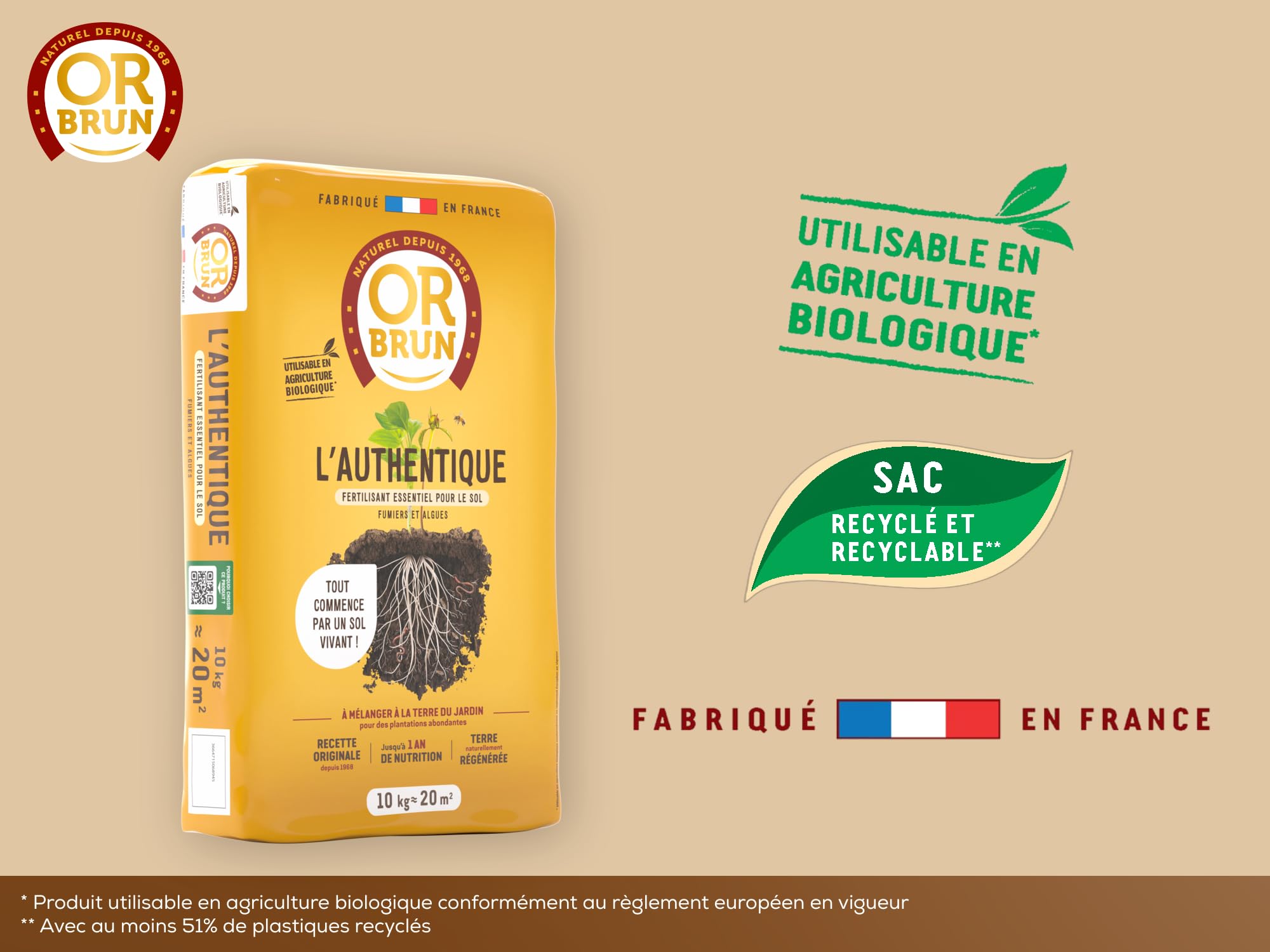 or-brun-l-authentique-fertilisant-sol-10-kg-fumiers-et-algues image 4