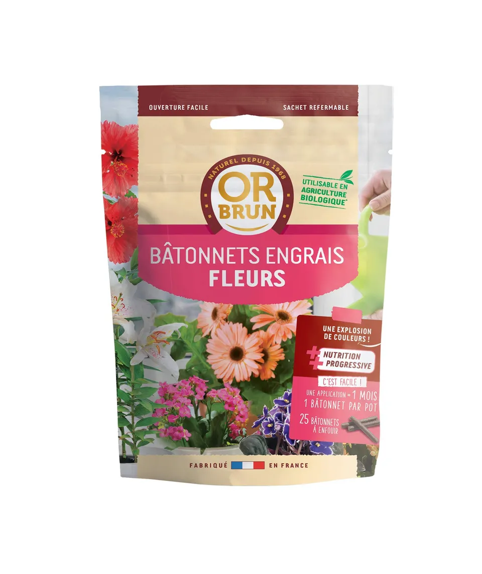 or-brun-or-activ-engrais-fleurs-25-b-tonnets-bio-pots image 1