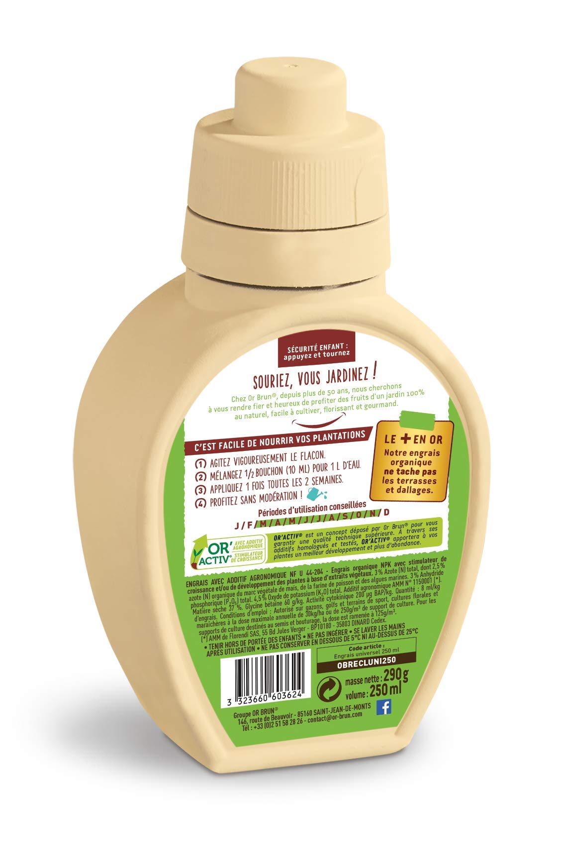 or-brun-or-activ-engrais-universel-liquide-250-ml-bio image 2