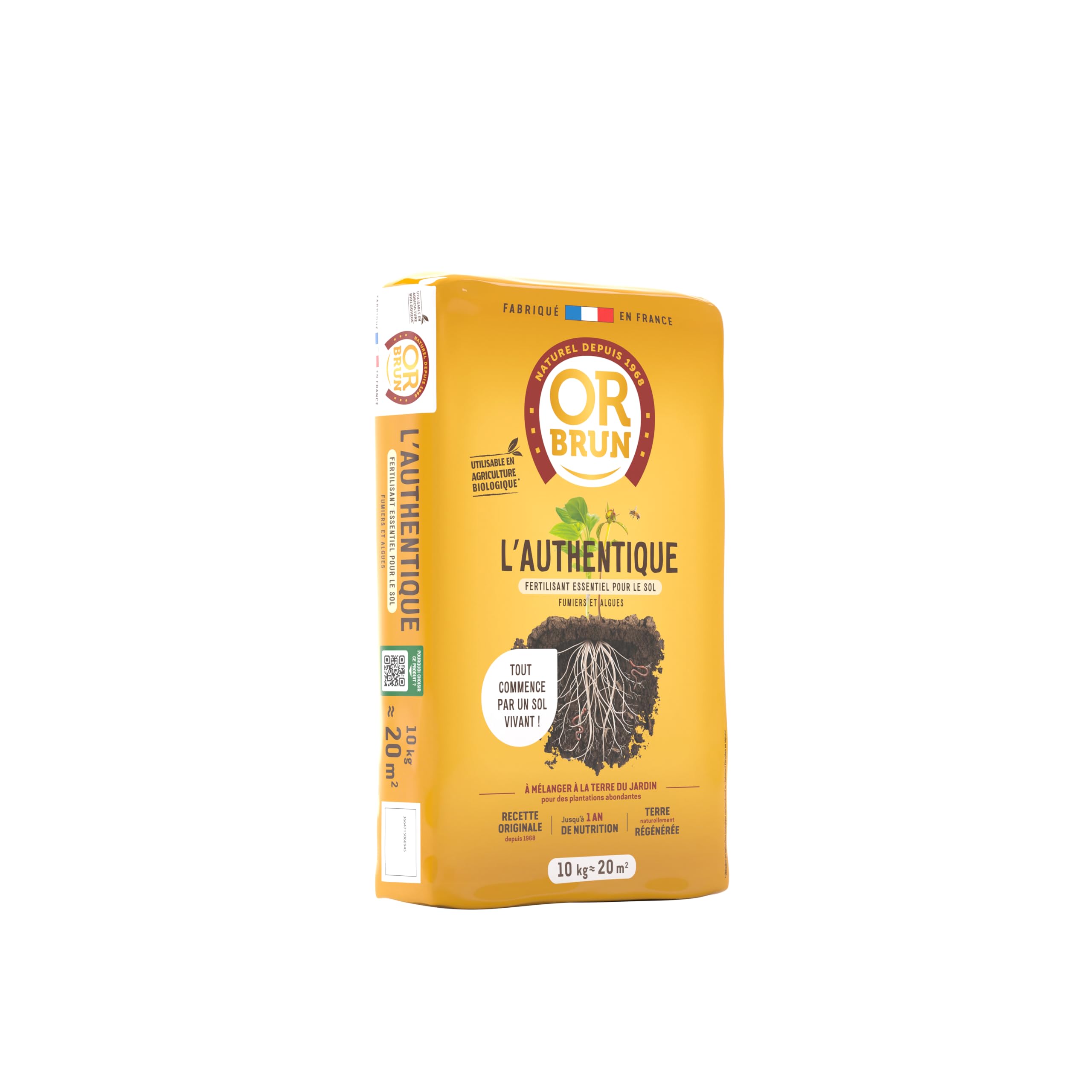 or-brun-l-authentique-fertilisant-sol-10-kg-fumiers-et-algues image 1