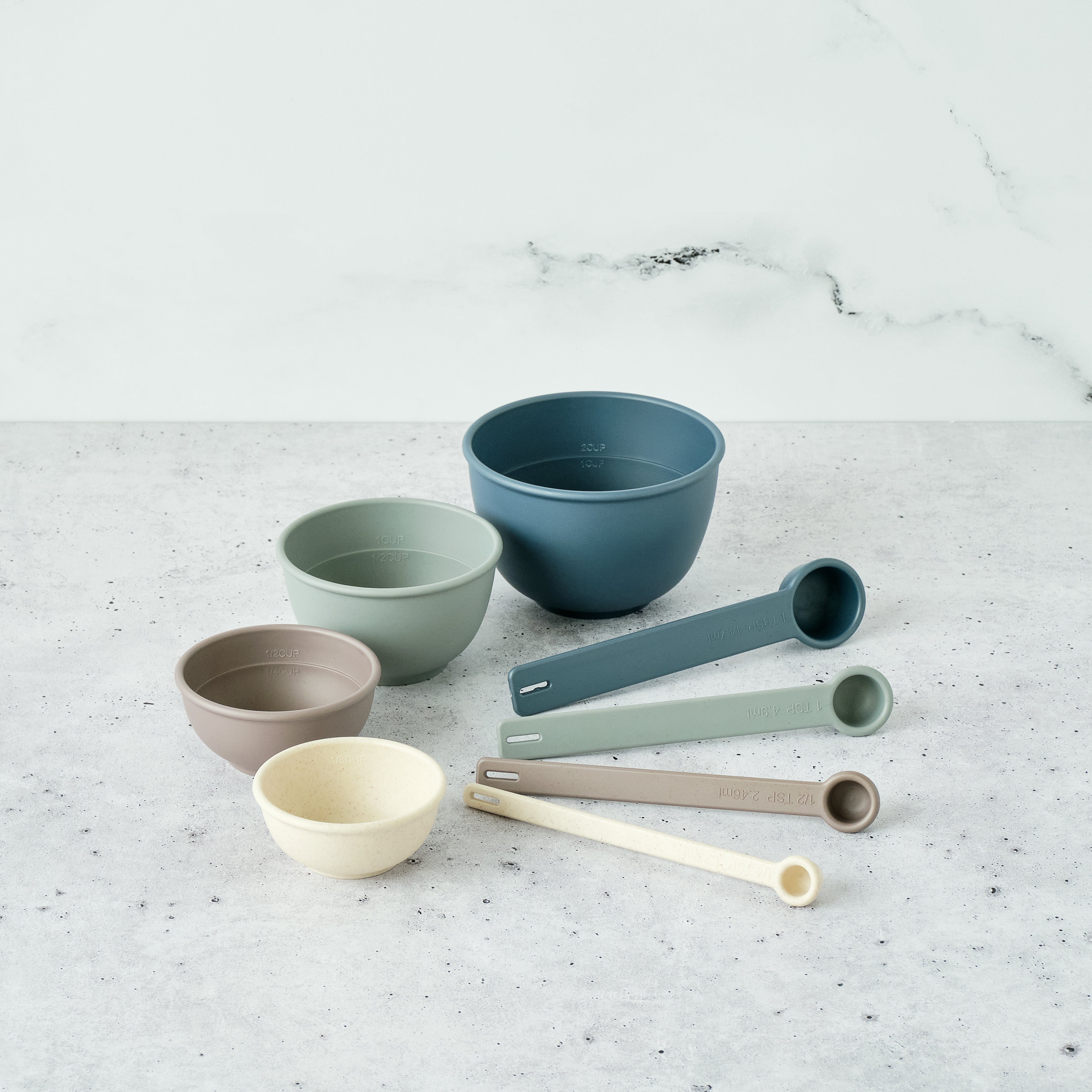 bamboozle-mixing-bowls-astrik-duo-set-mesure-cuisine-vert image 2