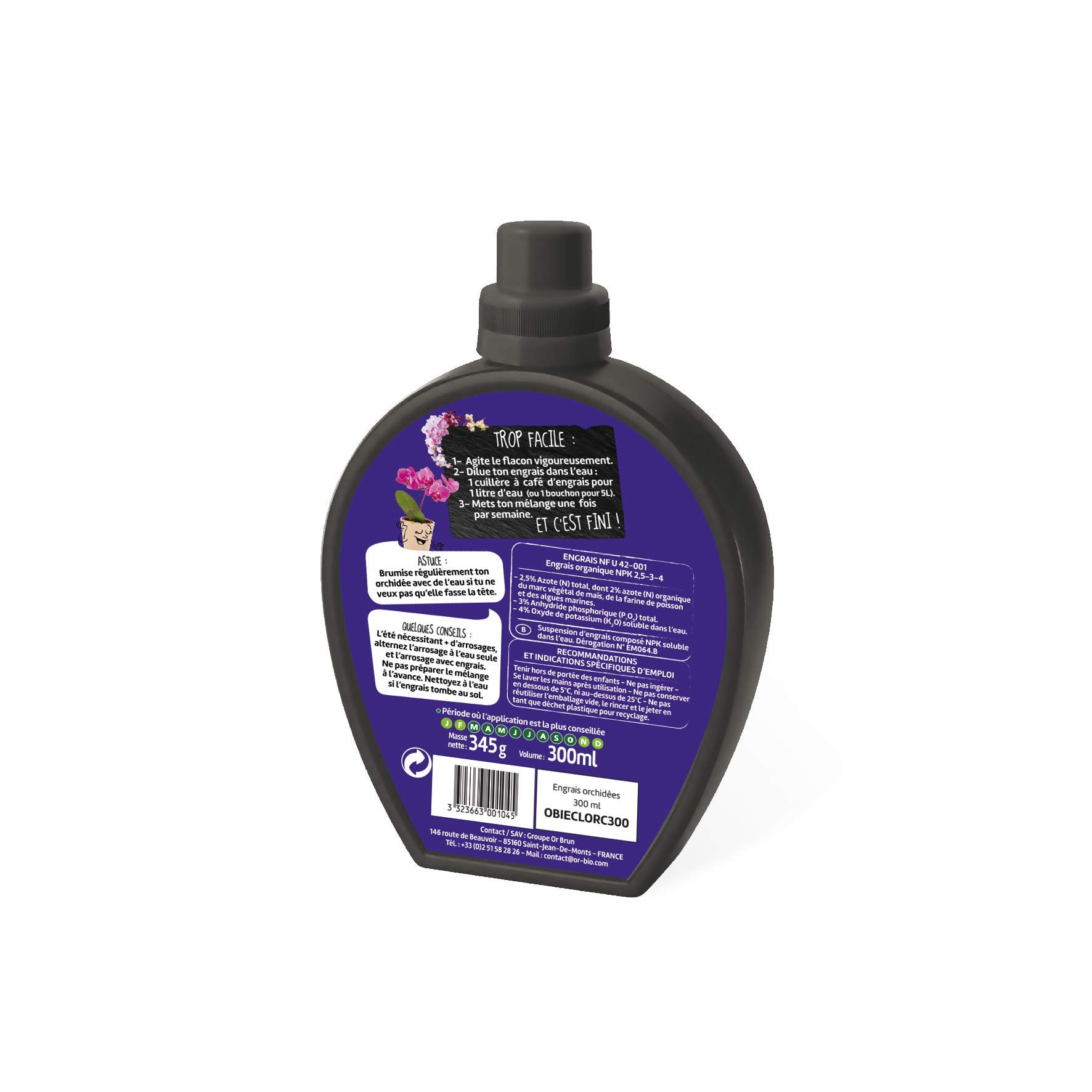 or-brun-or-activ-engrais-orchid-es-liquide-300ml-floraison image 2