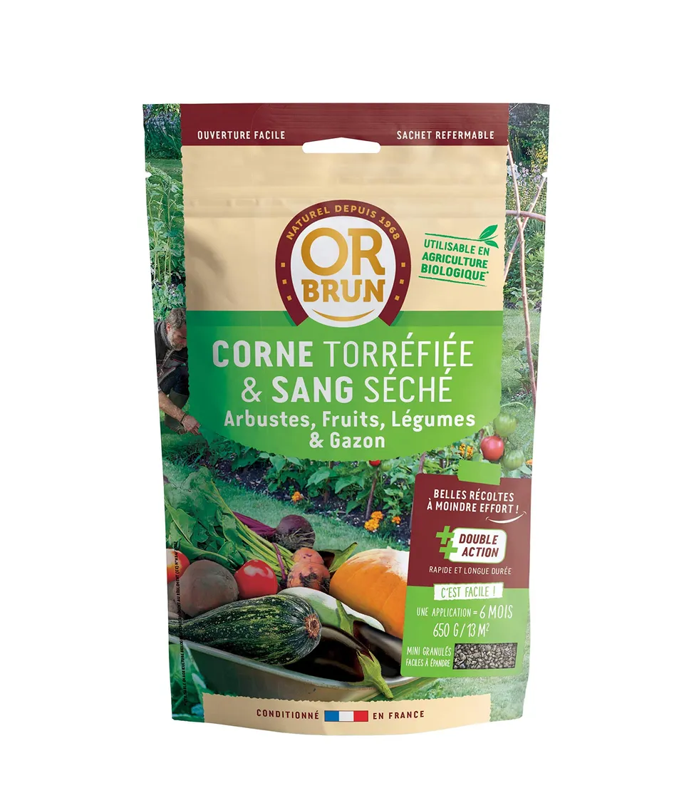 or-brun-l-authentique-engrais-corne-et-sang-650-g-bio image 1