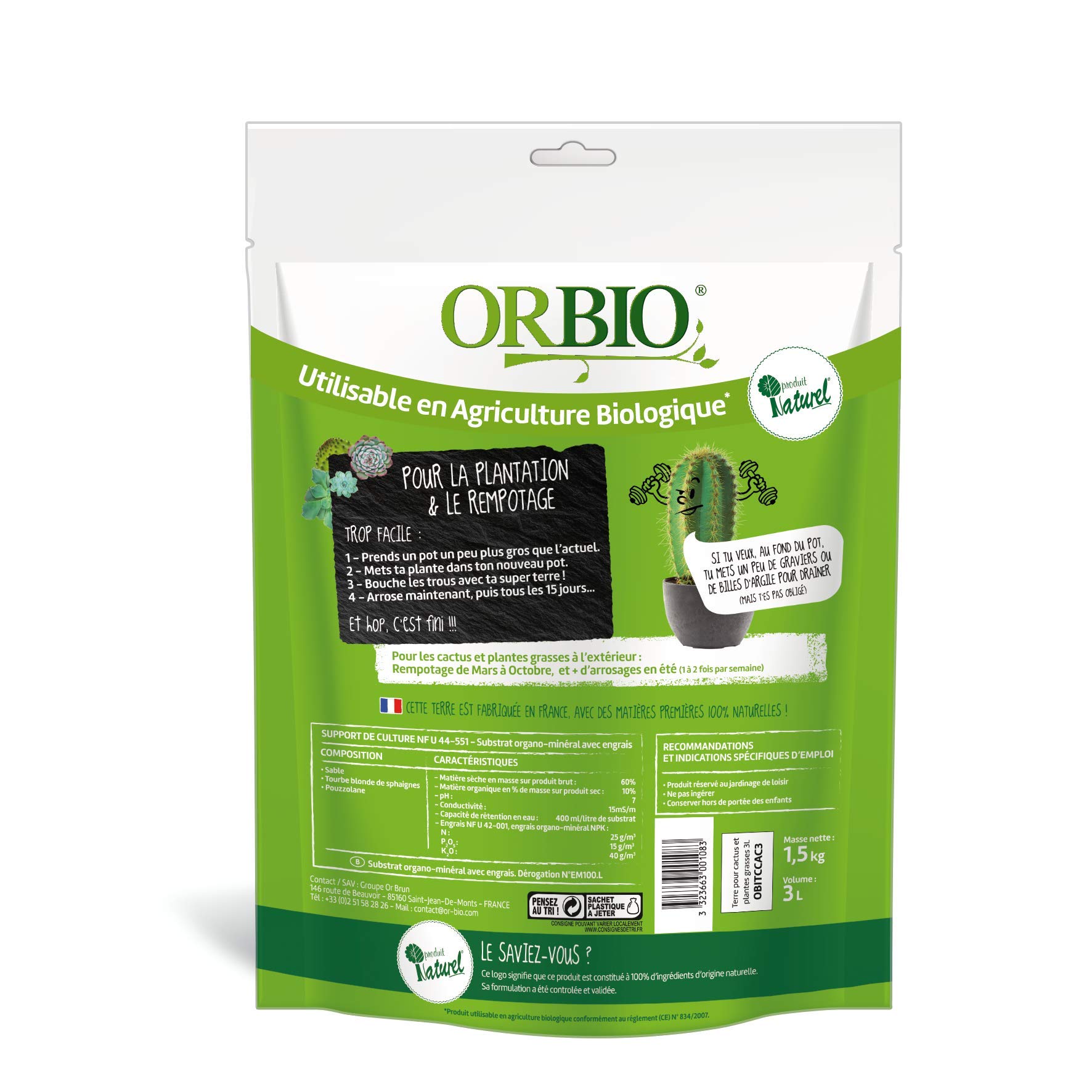 or-brun-p-re-fran-ois-terreau-cactus-3l-drainant image 2