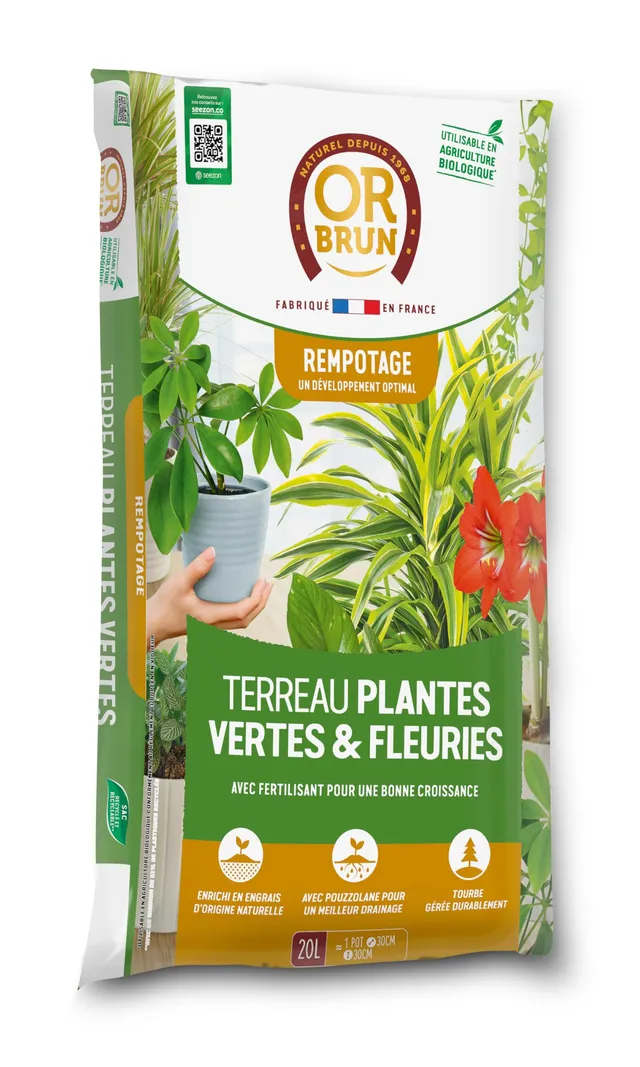 or-brun-p-re-fran-ois-terreau-plantes-vertes-20-l-bio image 1