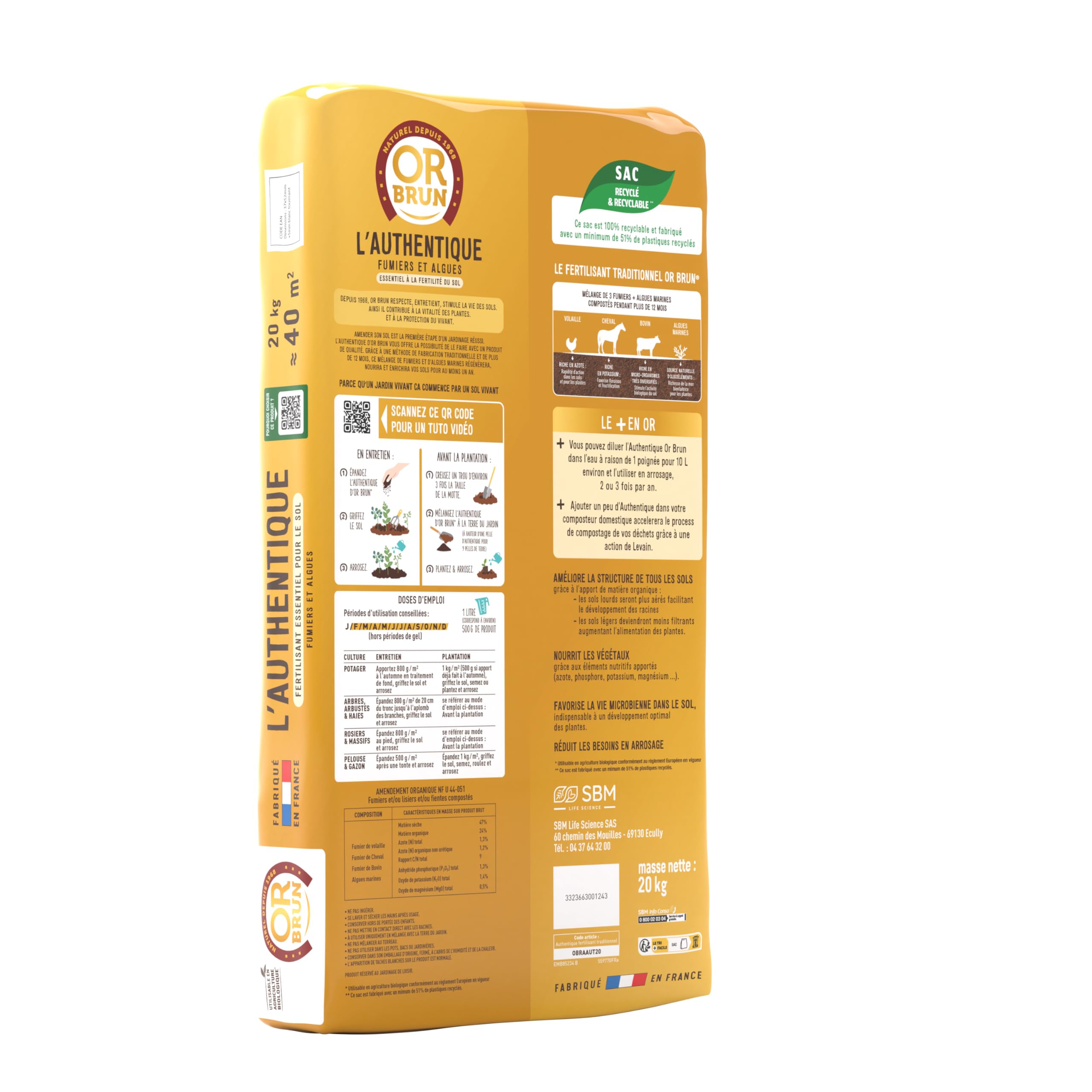 or-brun-l-authentique-fertilisant-fumier-20-kg-jardin image 2