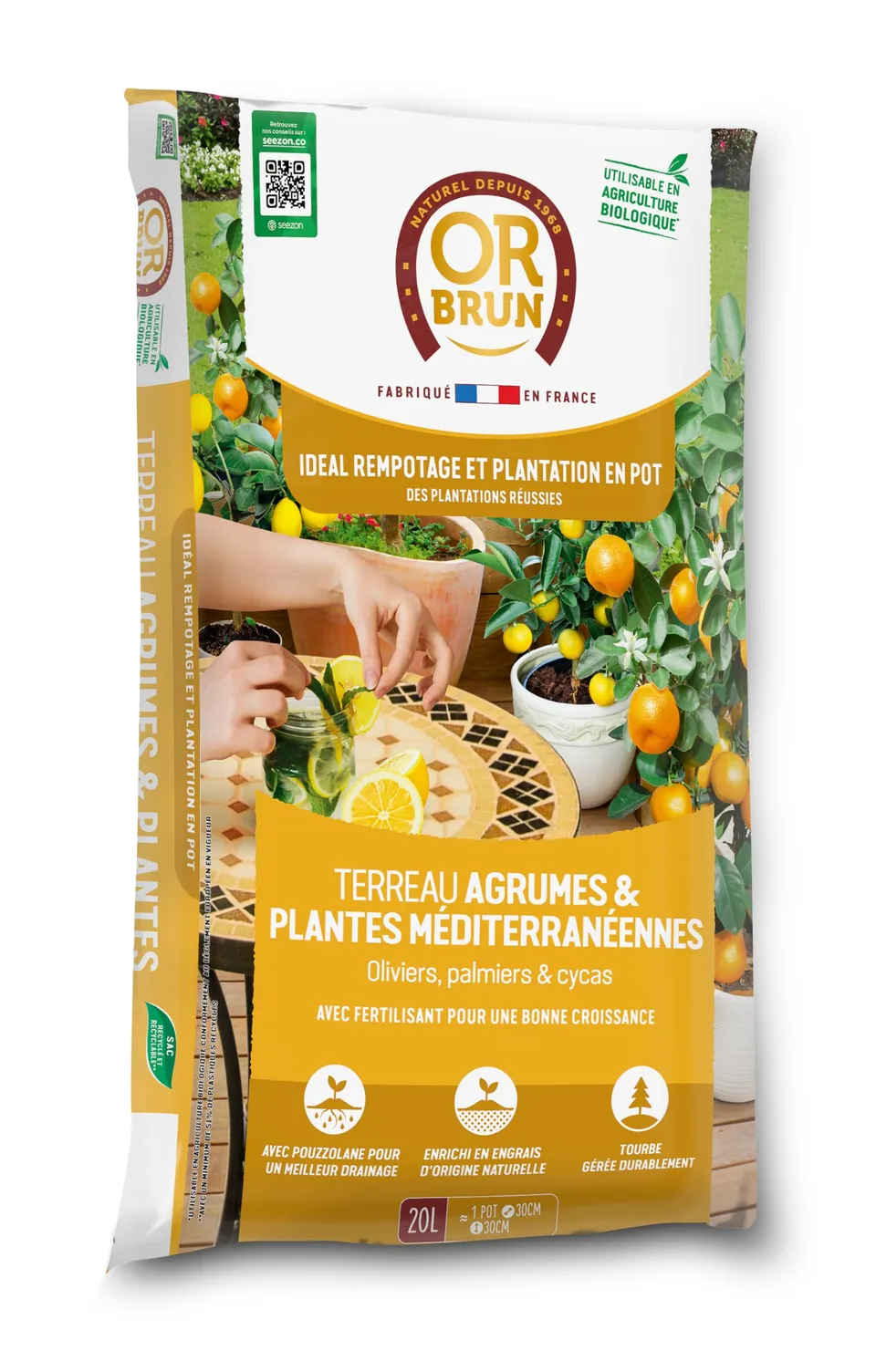 or-brun-p-re-fran-ois-terreau-agrumes-20-l-citronniers-en-pot image 1