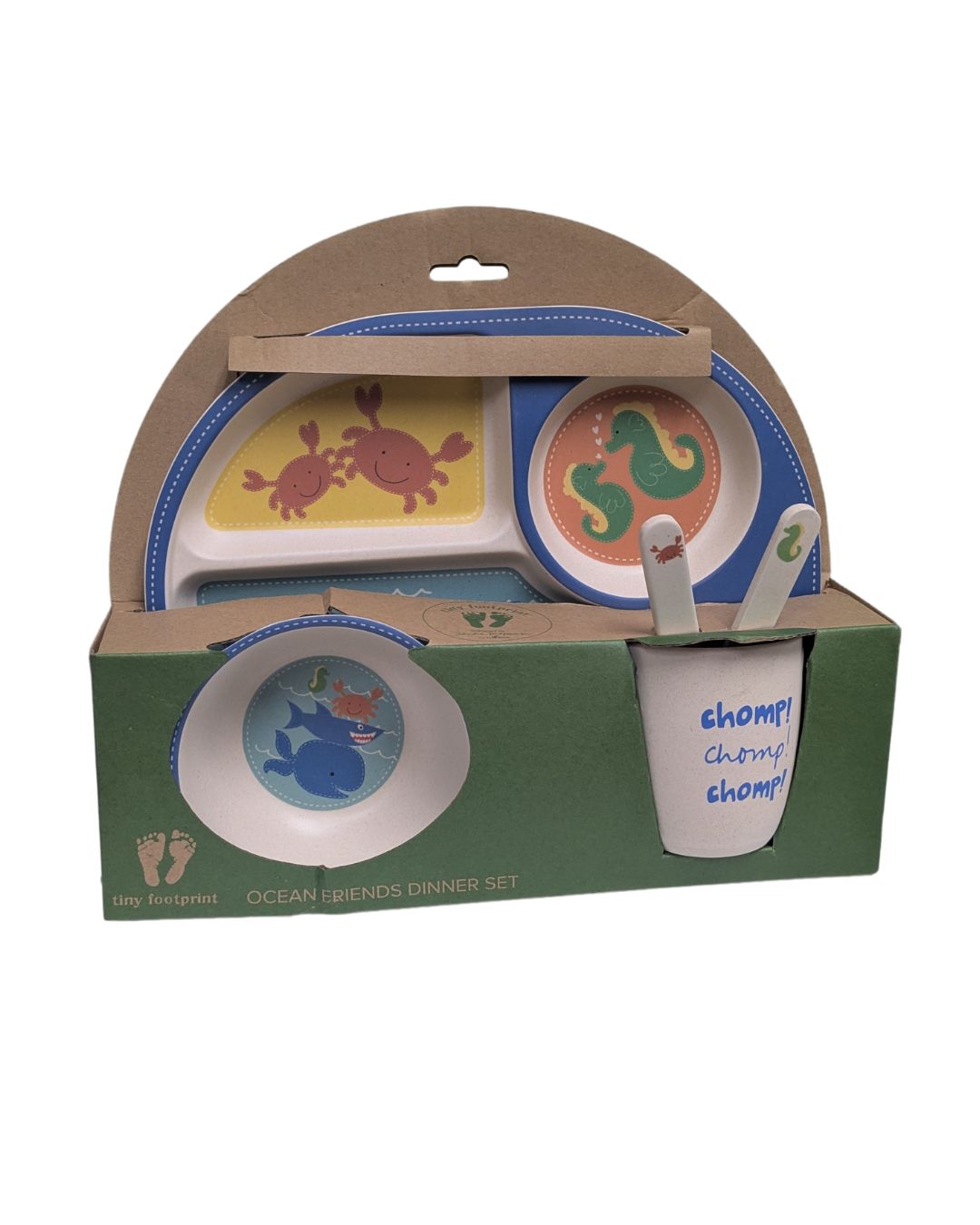 bamboozle-dinnerware-ocean-friends-coffret-repas-enfant-bambou-5-pi-ces image 2
