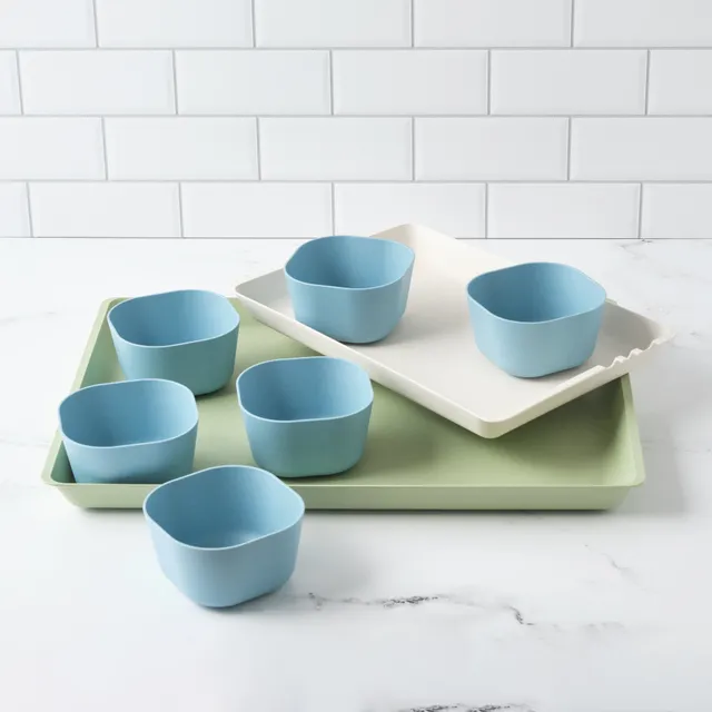 bamboozle-prep-serve-plateau-ap-ro-gobelets-bleus image 1